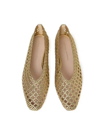 Loeffler Randall Women's Tan Woven Raffia Ballet Flats In Nude