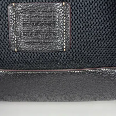 Pre-owned Coach Black Leather Backpack ()