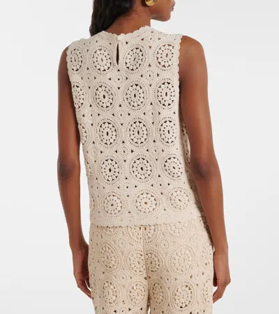 Frame The Crochet Cotton Top In Multi