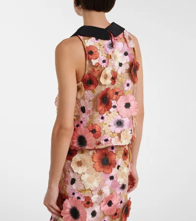 Dorothee Schumacher Blooming Meadow Silk-trimmed Top In Multi