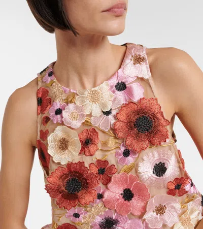 Dorothee Schumacher Blooming Meadow Silk-trimmed Top In Multi