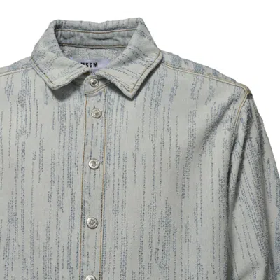 Msgm Shirts In Blue