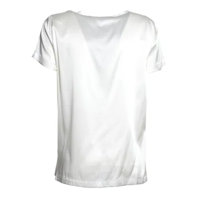 Solotre Satin-finish T-shirt In White