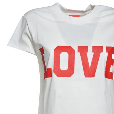 Merci Short-sleeves T-shirt In White