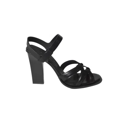 Max Mara Minimal Square Heel Sandals In Animal Print
