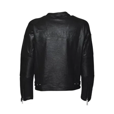 Dsquared2 Black Zip Up Bomber Jacket In Black