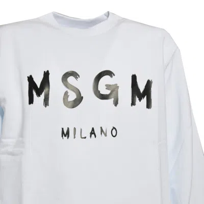 Msgm Sweaters In White