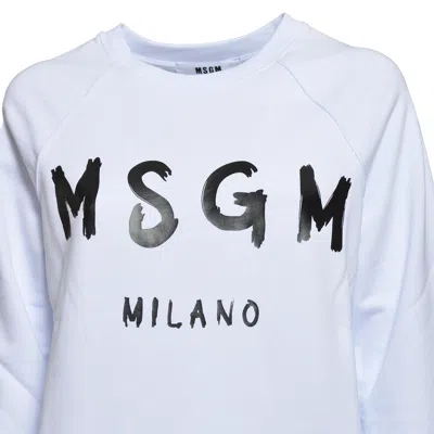 Msgm Sweaters In White