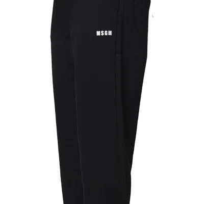 Msgm Trousers In Black