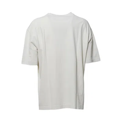 Maison Margiela Crew-neck T-shirt With Logo T-shirts White In White
