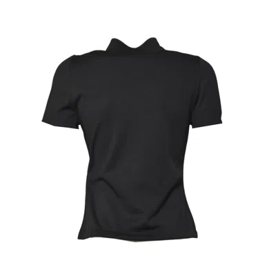Courrèges Woman Sweatshirt Black Size S Polyester In Black