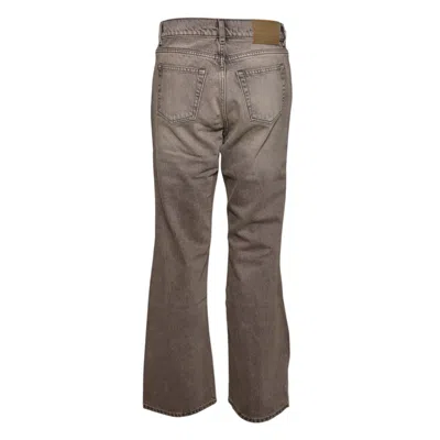 Our Legacy Denim Trousers Faded Effect Belt Loops Five Pockets In Brown