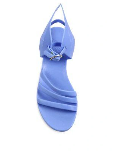Shop Ancient Greek Sandals Ikaria Jellie Wing Sandals In Blue