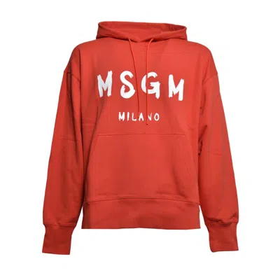 Msgm Sweaters In Orange