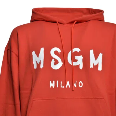 Msgm Sweaters In Orange