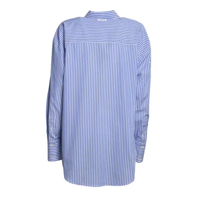 Msgm Shirts In Blue