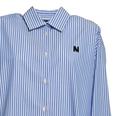 Msgm Shirts In Blue