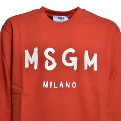 Msgm Sweaters In Orange