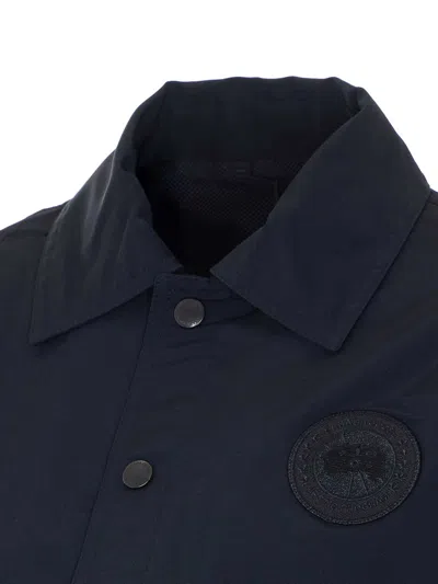 Canada Goose Black Regency Jacket In Blue