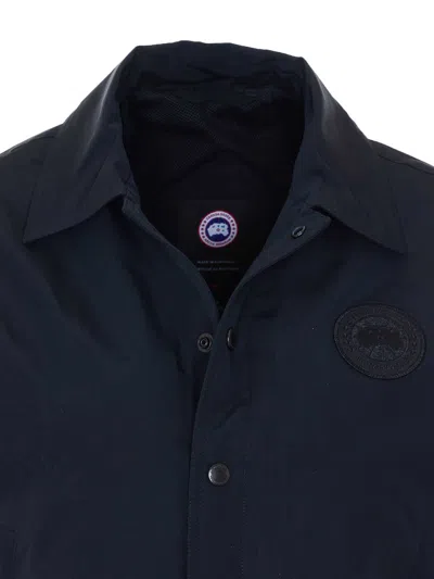 Canada Goose Black Regency Jacket In Blue