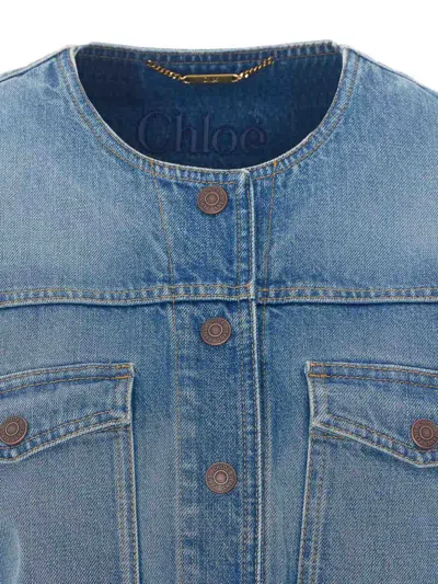 Chloé Denim Jacket In Blue