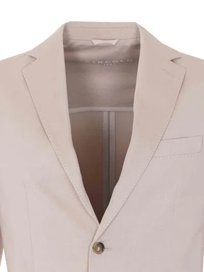 Circolo 1901 Single Breasted Jacket In Neutral