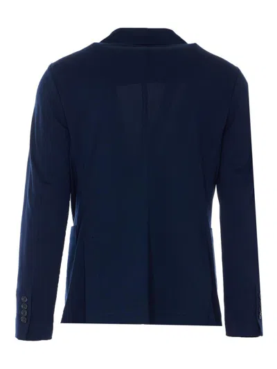Circolo 1901 Double Breasted Jacket Structured Shoulders In Blue