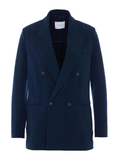 Circolo 1901 Blue Double Breasted Button Closure In Blue