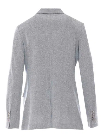 Circolo 1901 Light Blue Blazer In Gray