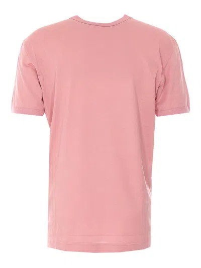 Dolce & Gabbana Cotton T-shirt With Patch In Pink