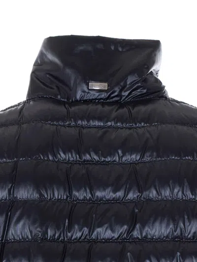 Herno Light Padded Vest In Blue