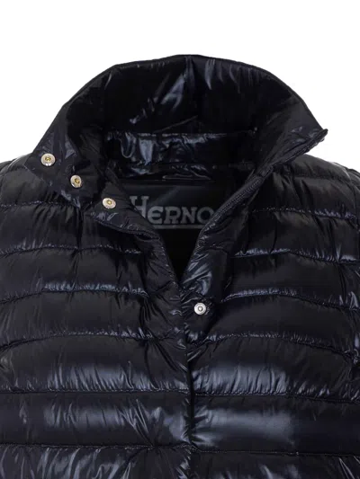 Herno Light Padded Vest In Blue