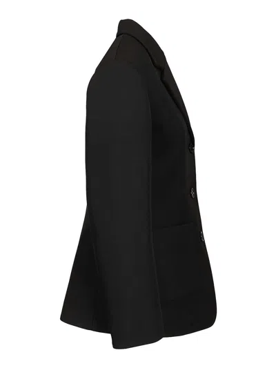 Loewe Wool Twill Jacket Jackets Black In Black
