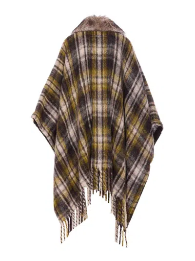 Moncler Logo Cape In Multi