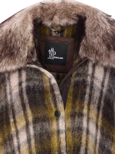 Moncler Logo Cape In Multi