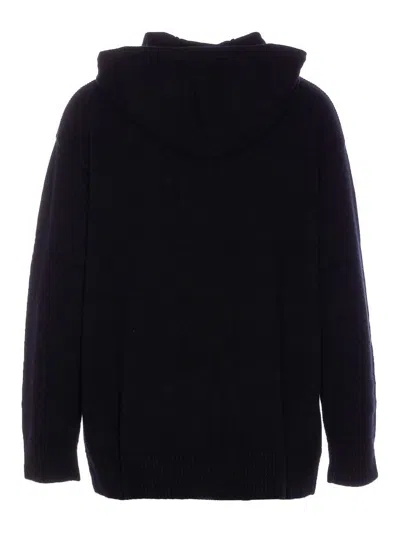 Max Mara Black Wool Taddeo Sweatshirt In Black