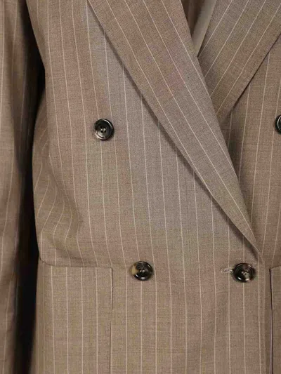 Max Mara Oversized Blazer In Brown