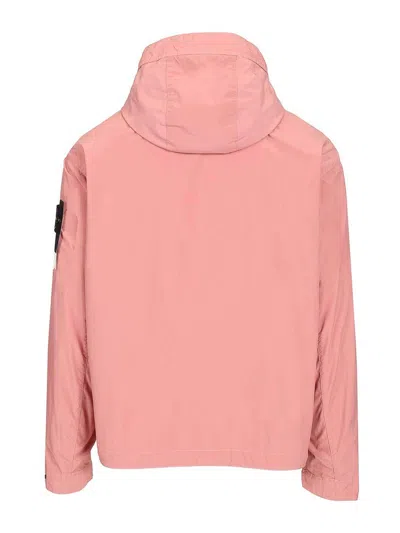 Stone Island Light Compact Touch Poly-tc Jacket In Pink