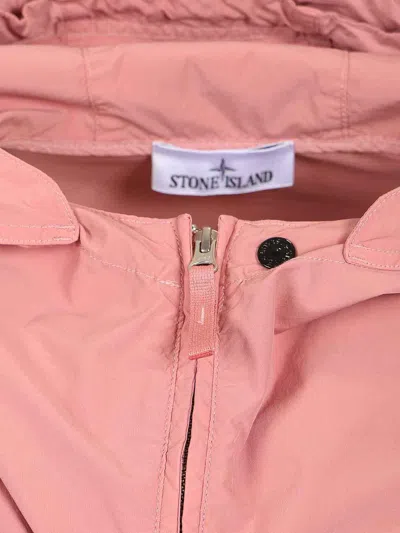 Stone Island Light Compact Touch Poly-tc Jacket In Pink