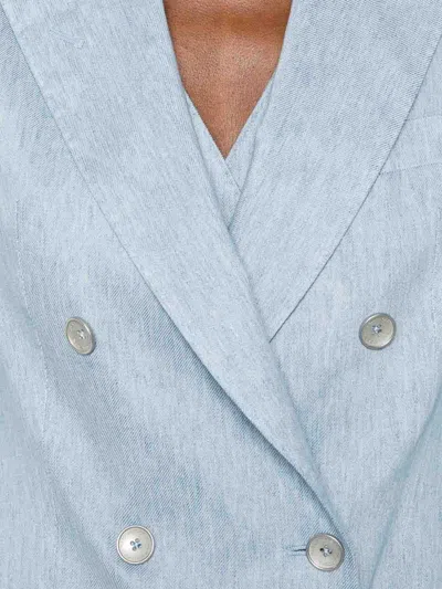Tagliatore Double-breasted Suit In Blue