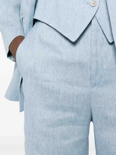 Tagliatore Double-breasted Suit In Blue