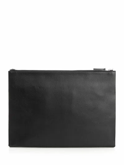 Tom Ford Black Leather Clutch In Black