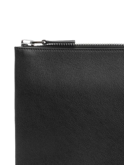 Tom Ford Black Leather Clutch In Black