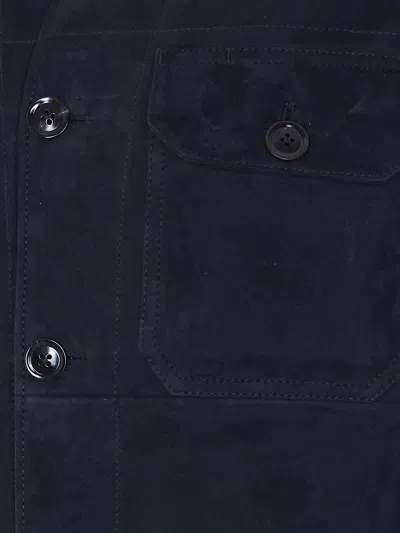 Tom Ford Black Jacket In Blue