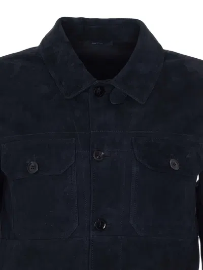 Tom Ford Black Jacket In Blue