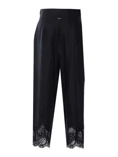 Twinset Pants In Black