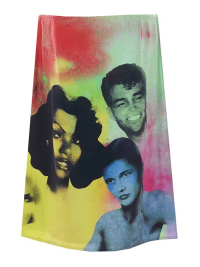 Versace Dress The Party Print Skirt Look62 Multicolor In Silk Women