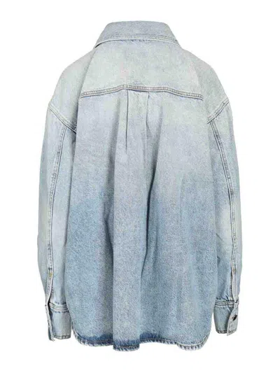 Icon Denim Oversized Denim Jacket In Blue