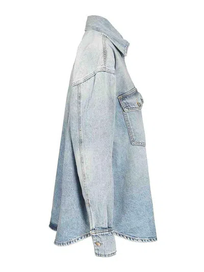 Icon Denim Oversized Denim Jacket In Blue