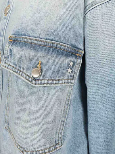 Icon Denim Oversized Denim Jacket In Blue